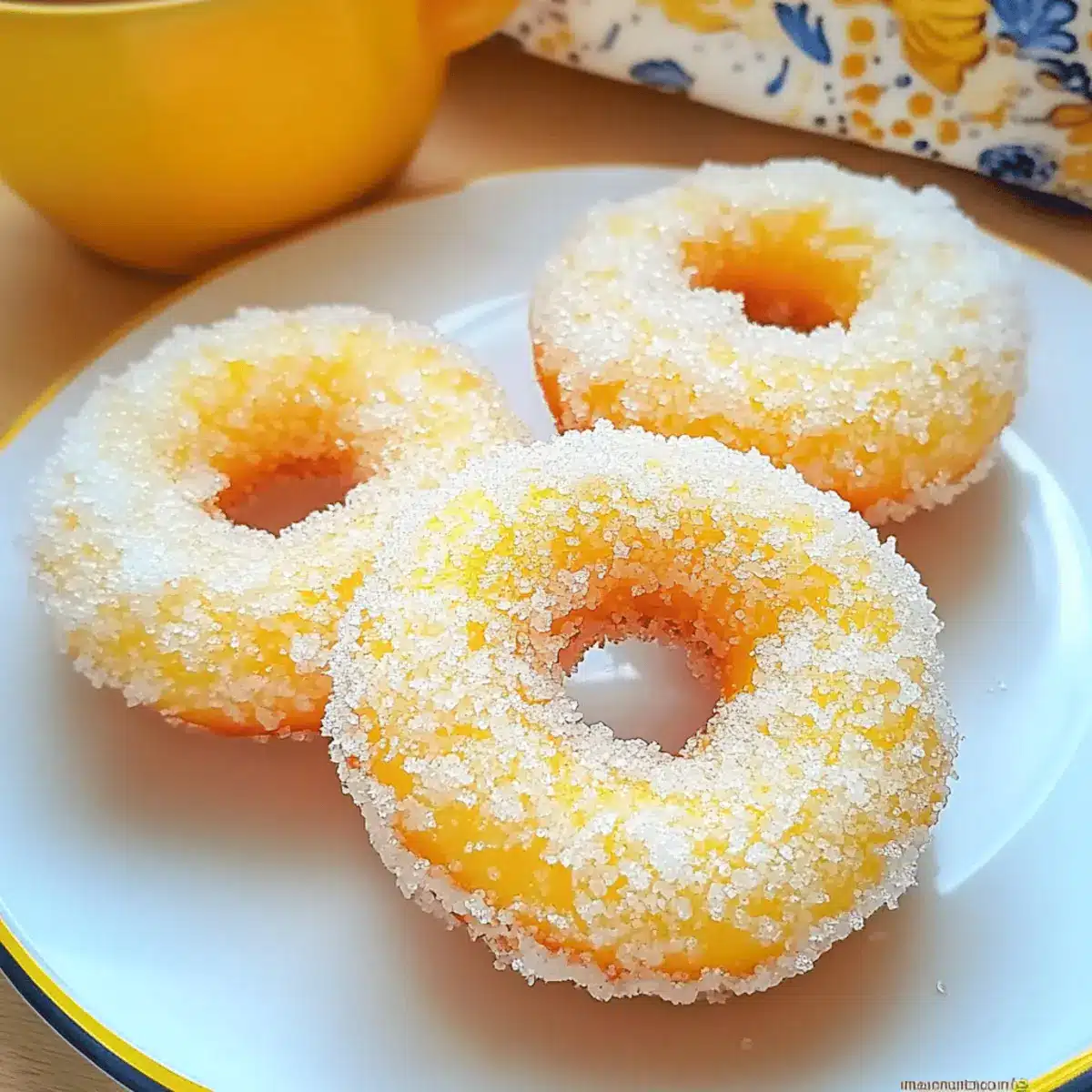 Lemon Sugar Baked Donuts