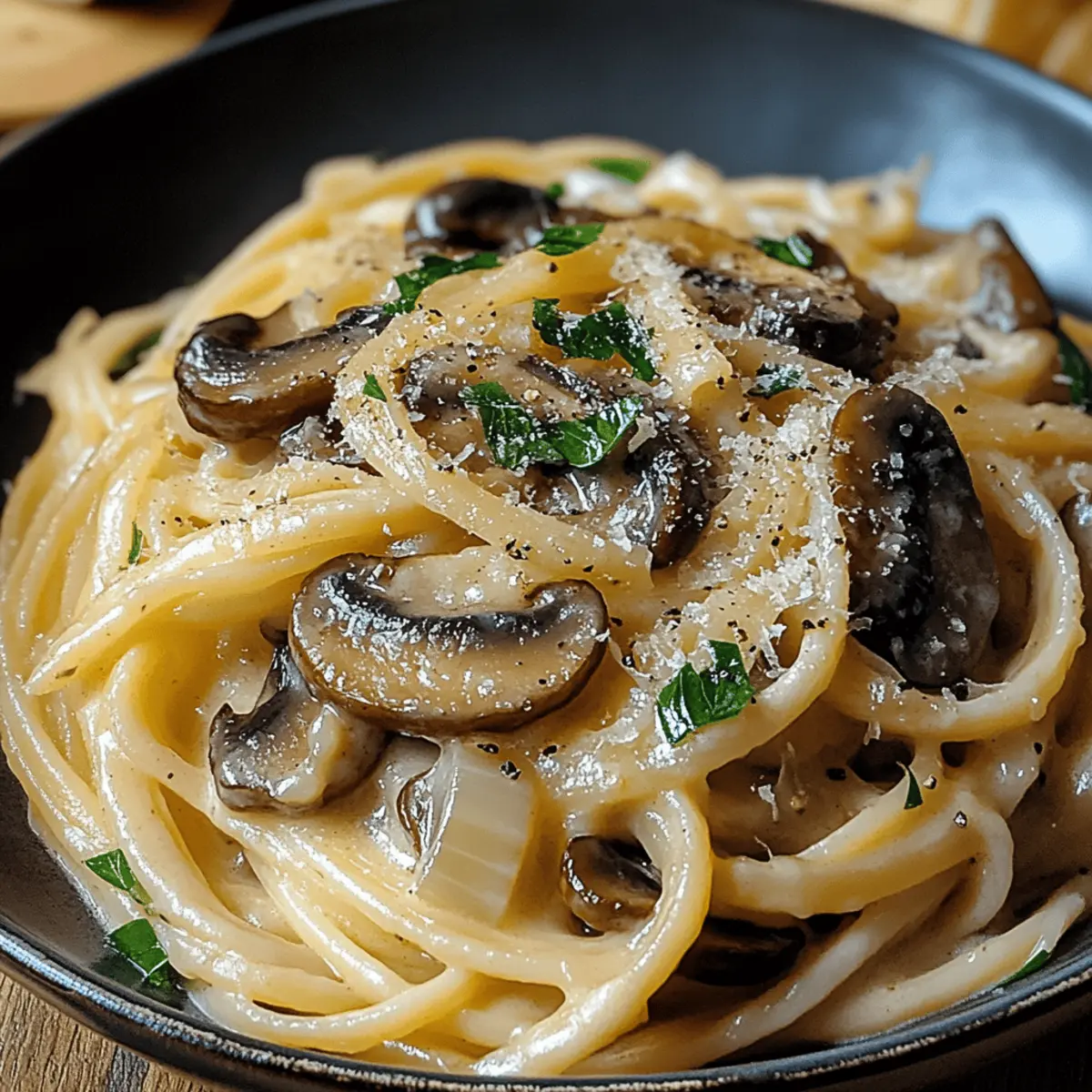 Caramelized Leek and Mushroom Gruyere Pasta