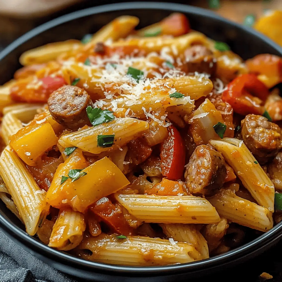 Sweet Pepper & Sausage Pasta