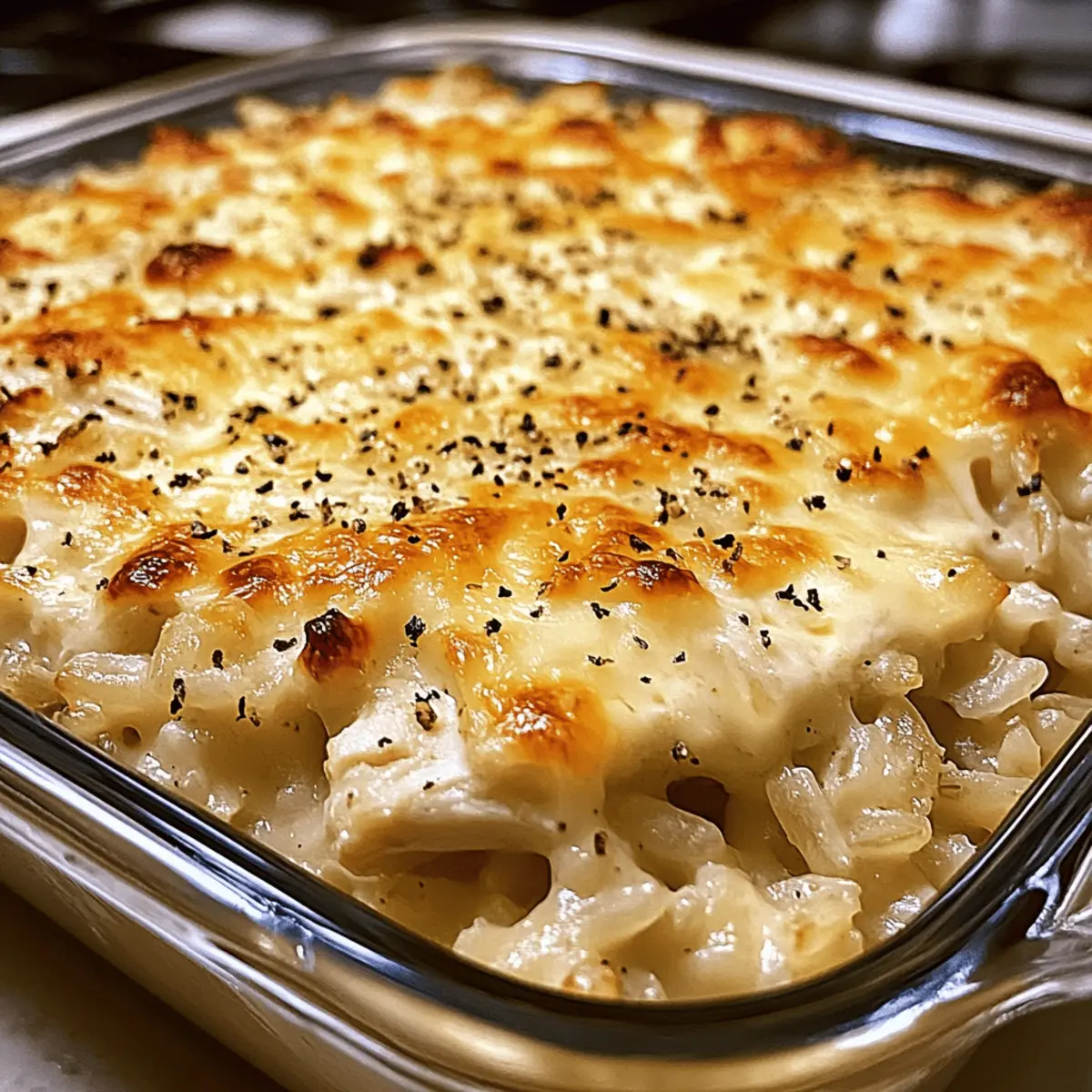 Garlic Butter Chicken and Rice Casserole