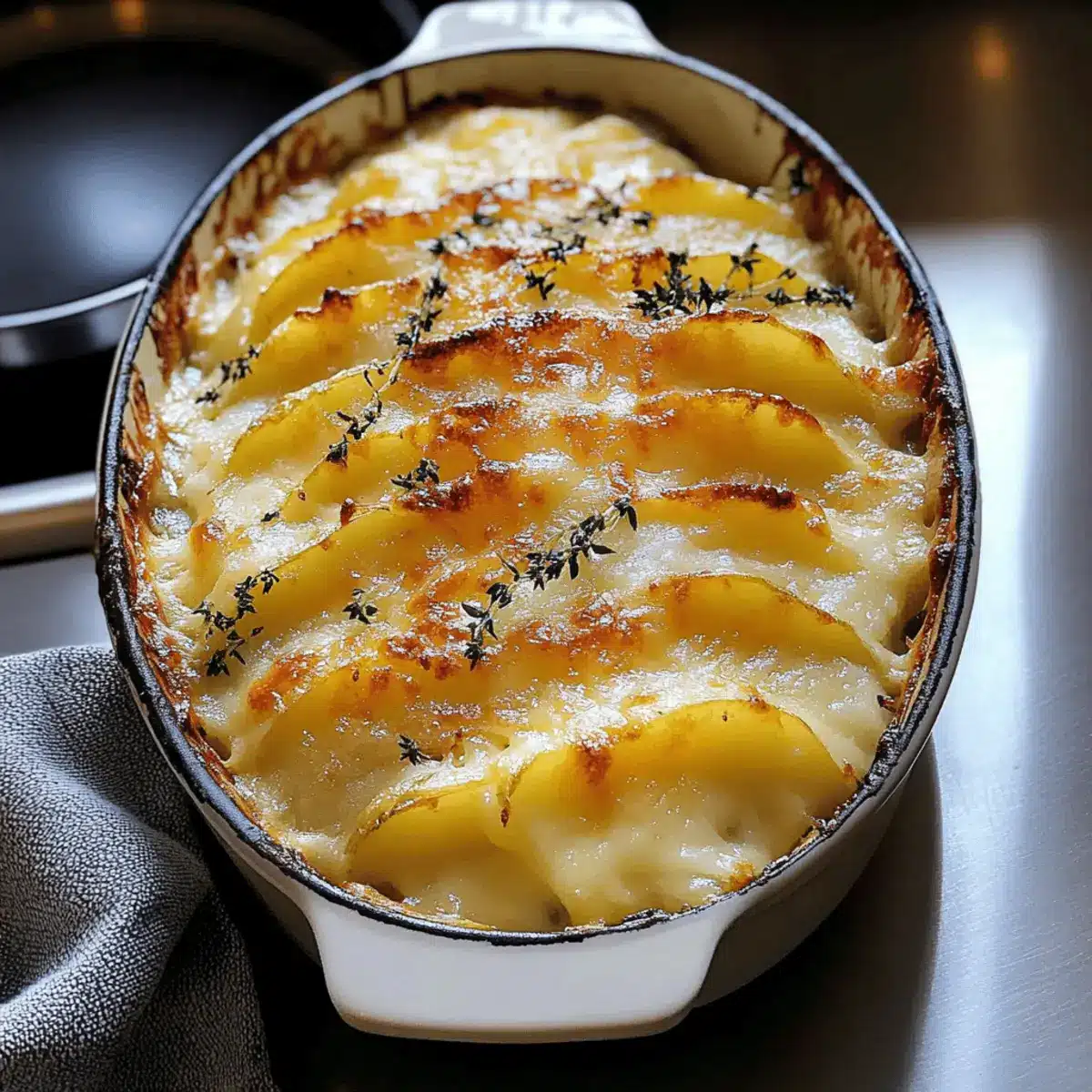 Cheesy Garlic Potatoes Gratin