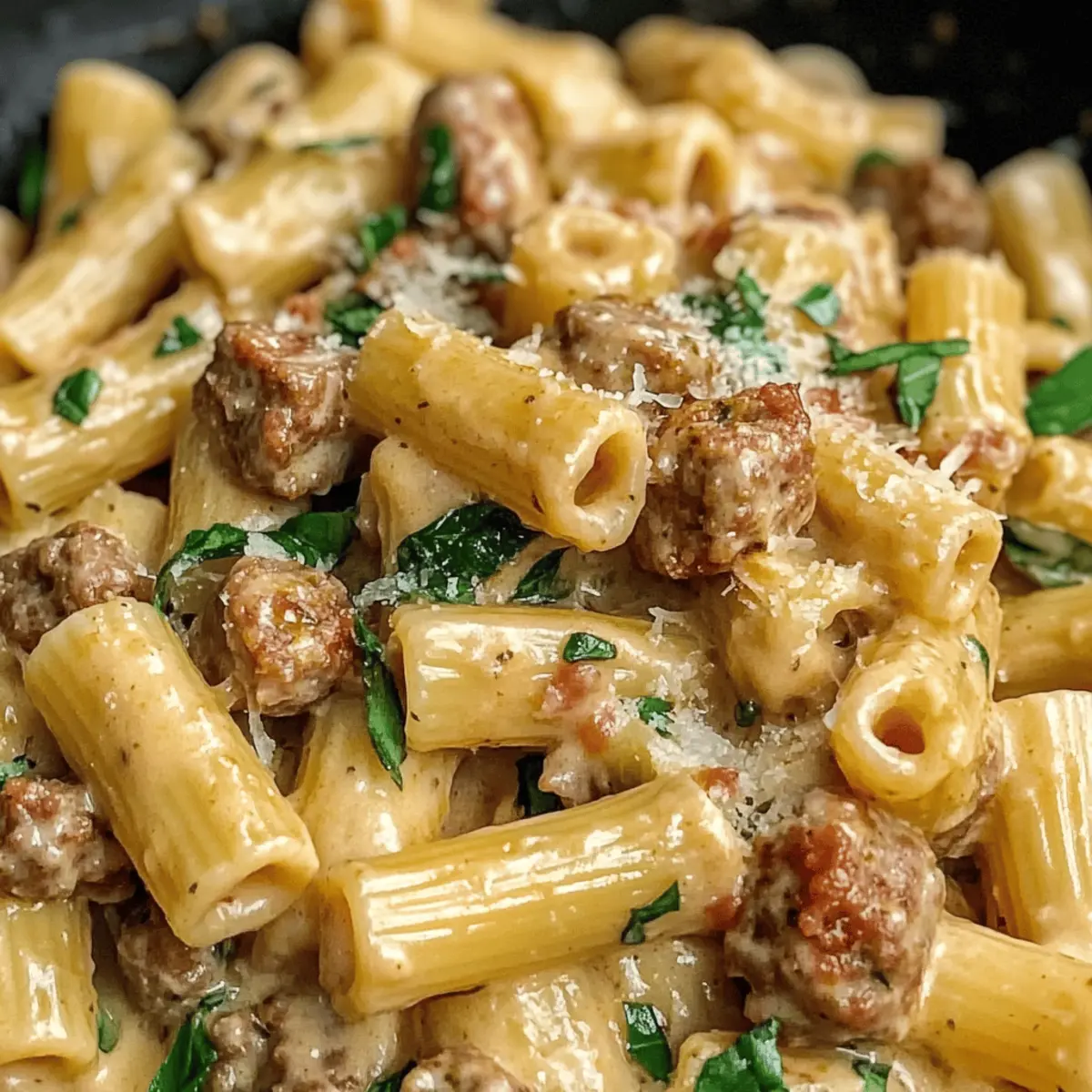 Creamy Italian Sausage Rigatoni