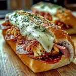 Baked Italian Sub Sandwiches