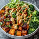 Thai Peanut Sweet Potato Buddha Bowl