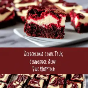 Red Velvet Cheesecake Brownies