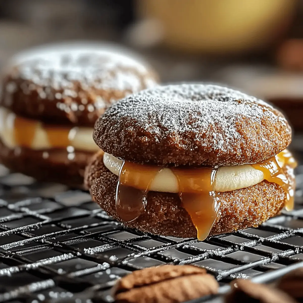 Apple Cider Whoopie Pie Cookies with Caramel
