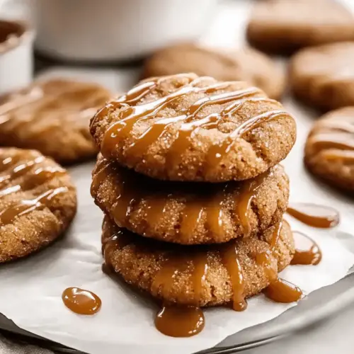 Autumn Caramel Apple Cider Cookies
