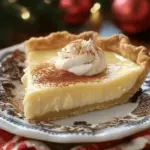 Christmas Eve Cinnamon-Vanilla Creamy Custard Pie