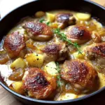 Creamy French Style Chicken Casserole a la Normande