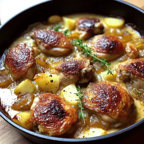 Creamy French Style Chicken Casserole a la Normande