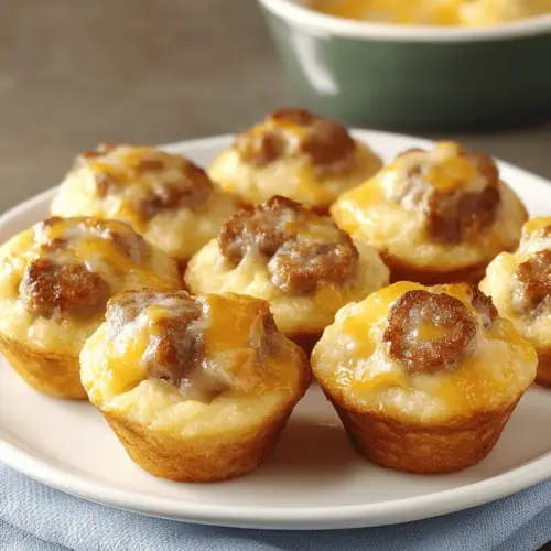 Mini Sausage Pancake Muffins