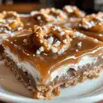 Quick No-Bake Salted Caramel Pretzel Bars