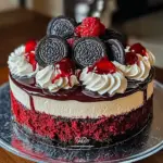 Red Velvet Oreo Cheesecake