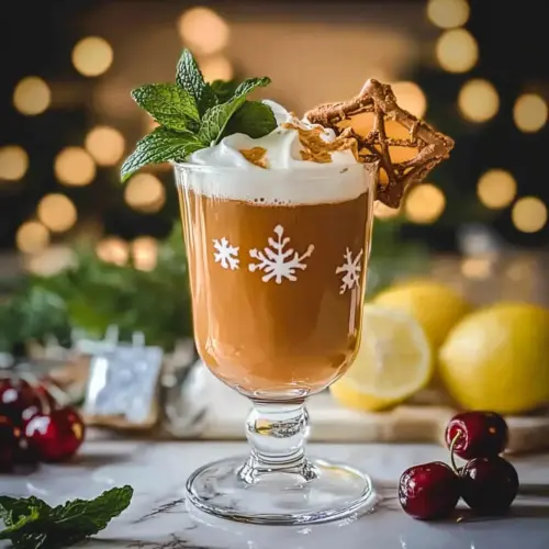 Christmas Cherry Fizz Mocktail