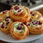 Cranberry Cream Cheese Pinwheels