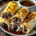 French Dip Tortilla Roll Ups