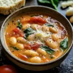 Parmesan Tomato Cannellini Bean Soup