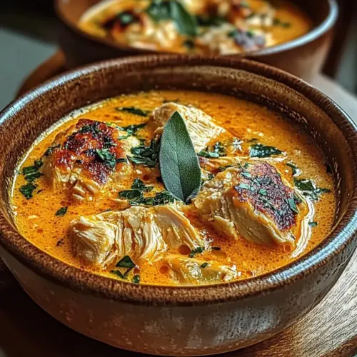 Creamy Pumpkin Chicken Soup