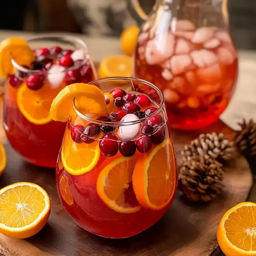 Cranberry Orange Prosecco Punch