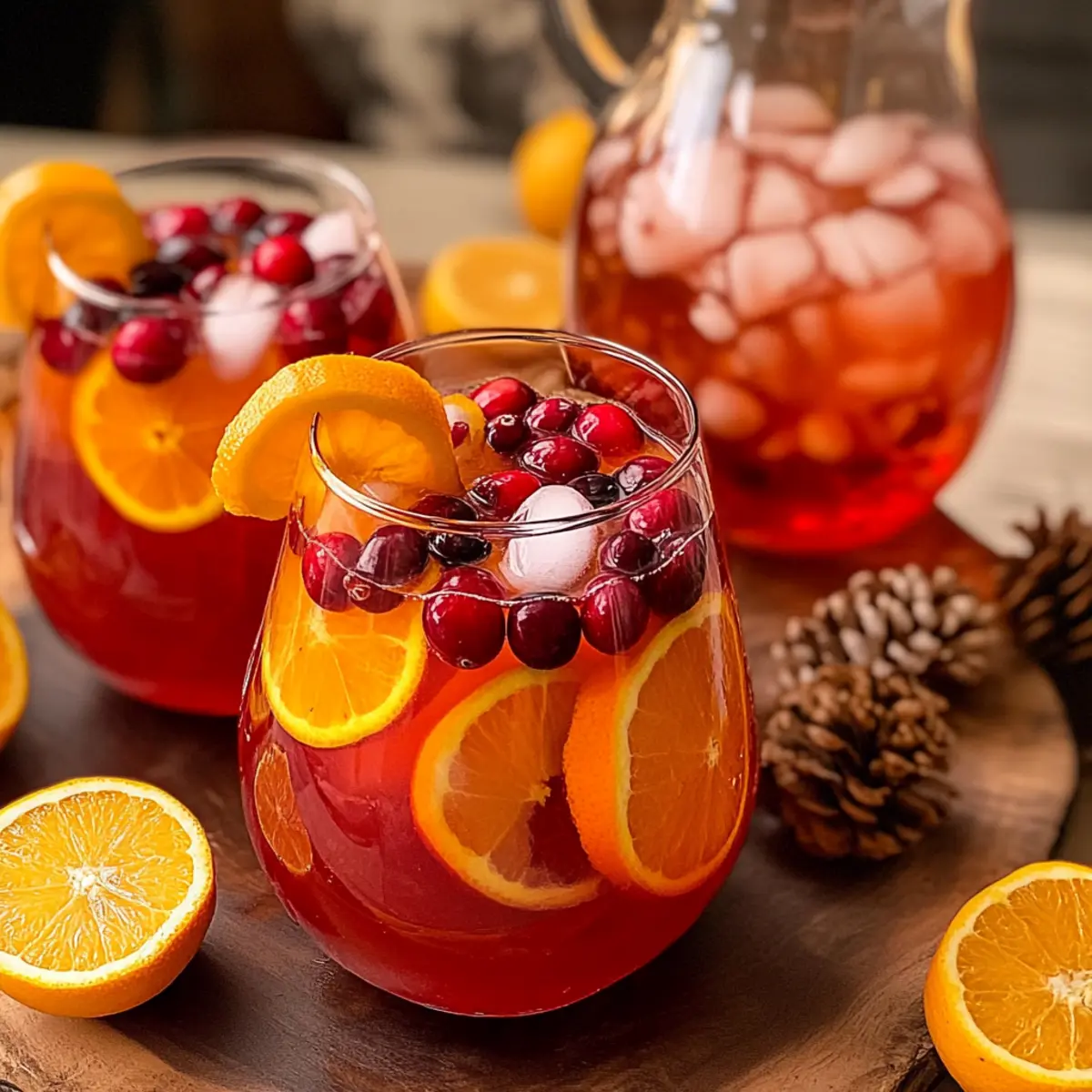 Cranberry Orange Prosecco Punch