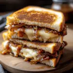 Bacon And Caramelized Onion Grilled Cheese Sandwiches