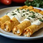 Baked Cream Cheese Chicken Taquitos