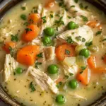 High Protein Chicken Pot Pie Soup