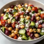 Mediterranean Chickpea Feta Salad