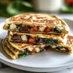 Spinach and Feta Quesadillas