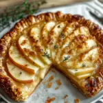 Apple Cheddar Galette with Crispy Herb