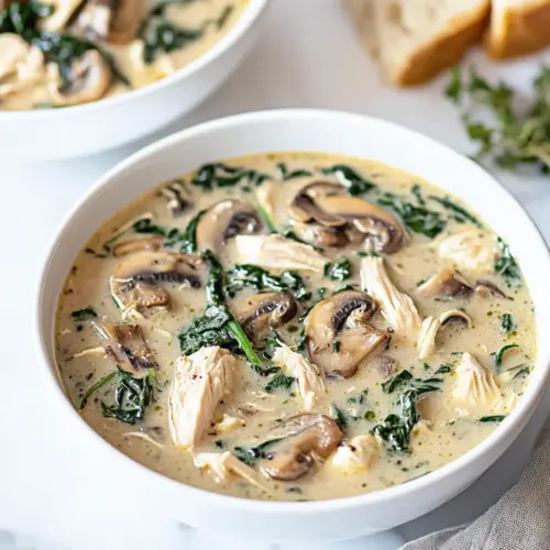 Rotisserie Chicken and Mushroom Soup