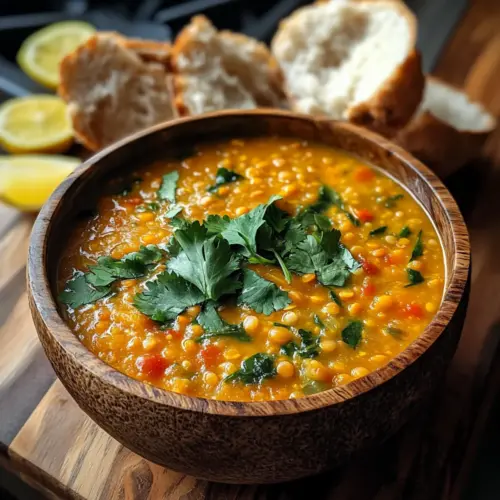 Thai Coconut Red Lentil Soup