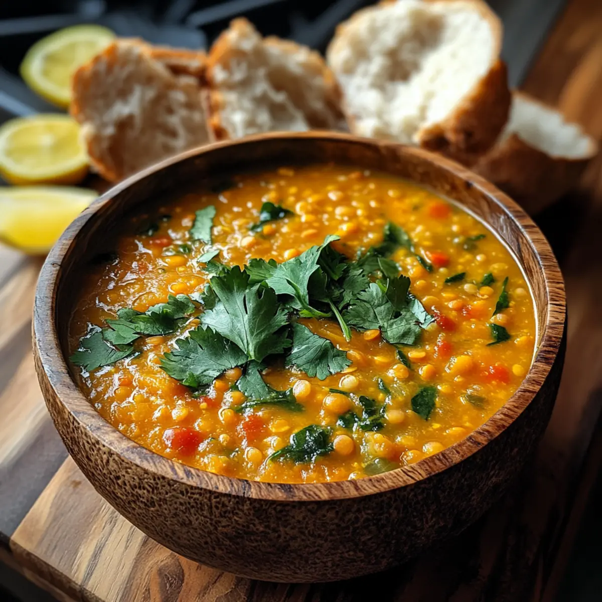 Thai Coconut Red Lentil Soup