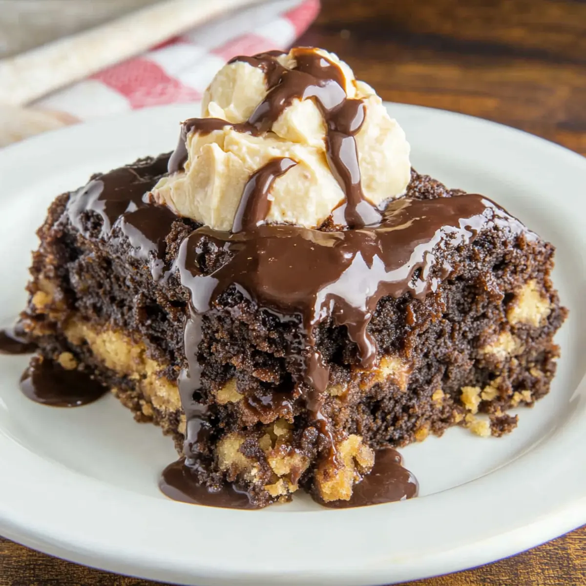 Peanut Butter Cup Dump Cake