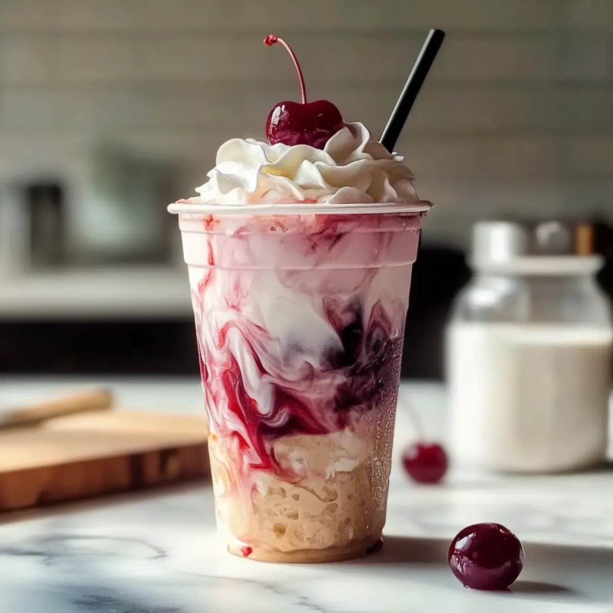 Cherry Vanilla Iced Latte