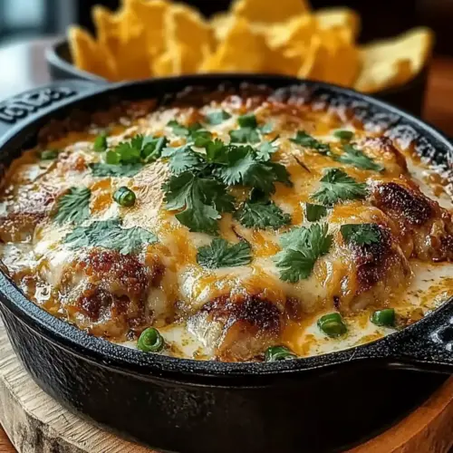 Chili Chicken Queso Bake