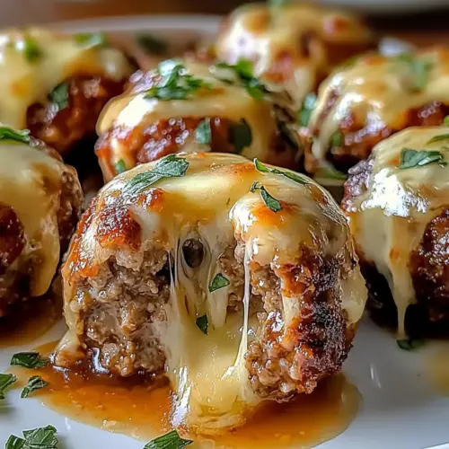 Cheesy Stuffed Meatloaf Bites