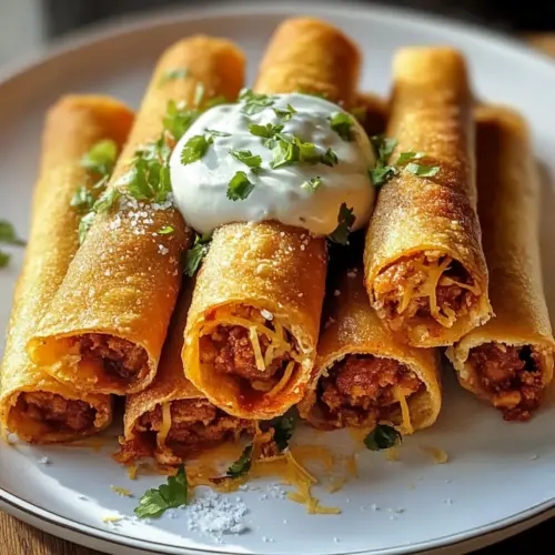 Crispy Chicken Taquitos