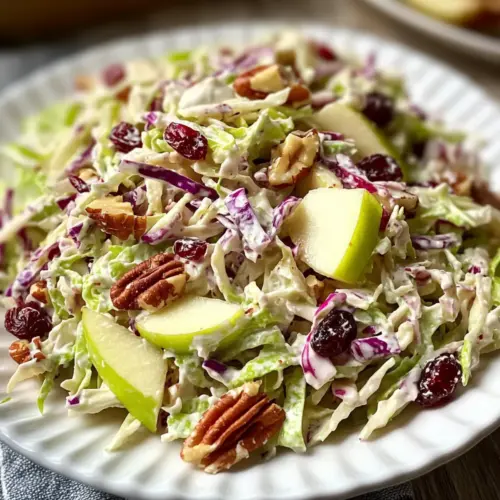 Apple Cranberry Coleslaw