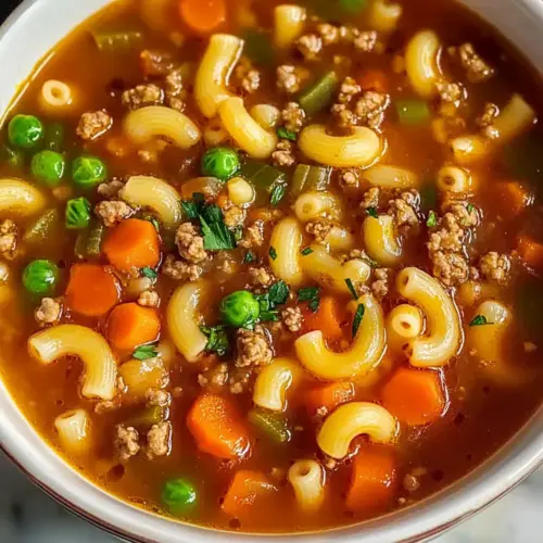 Ground Beef Pasta Soup
