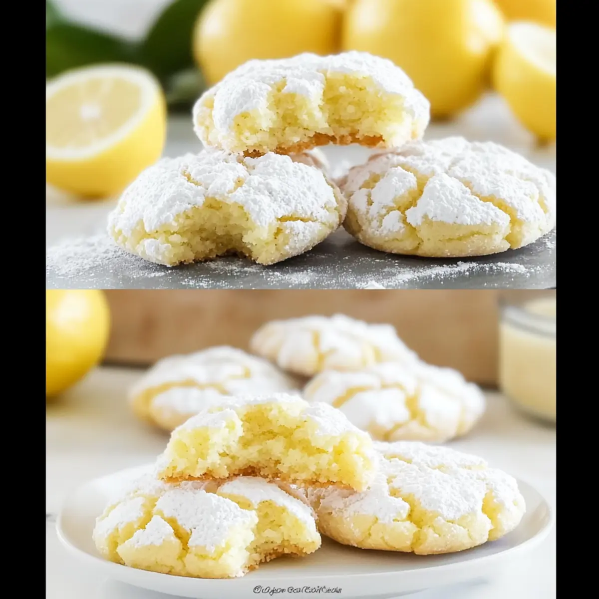 Lemon Crinkle Cookies