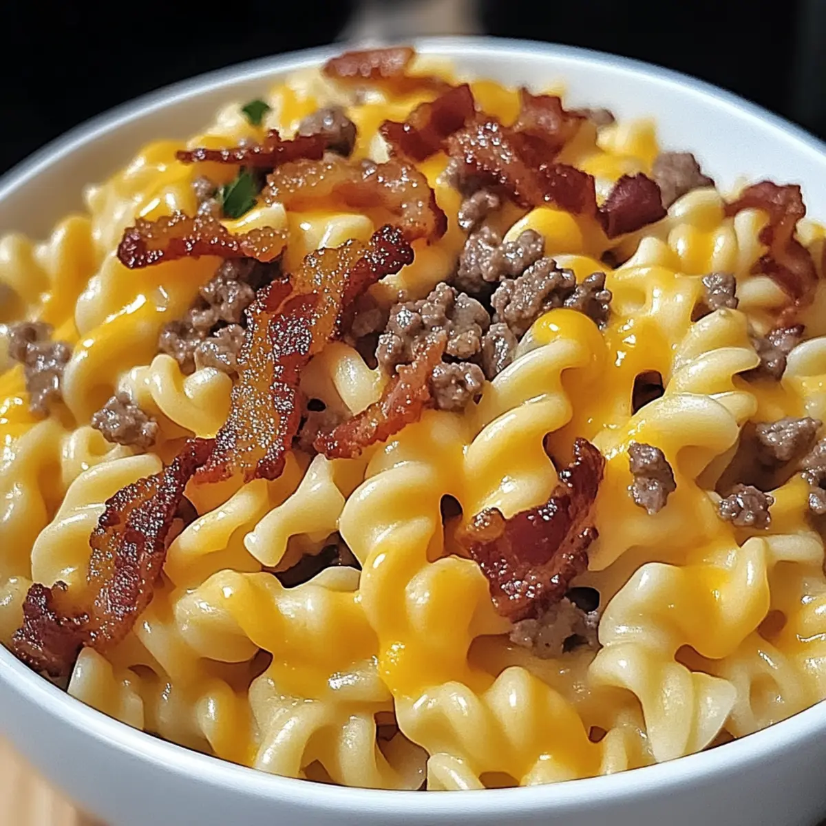 Loaded Bacon Cheeseburger Pasta