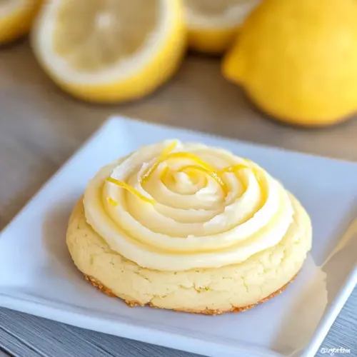 Lemon Sugar Cookies with Lemon Frosting